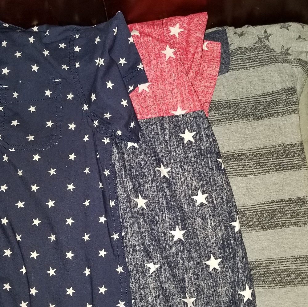 Lot of 3 Patriotic tees